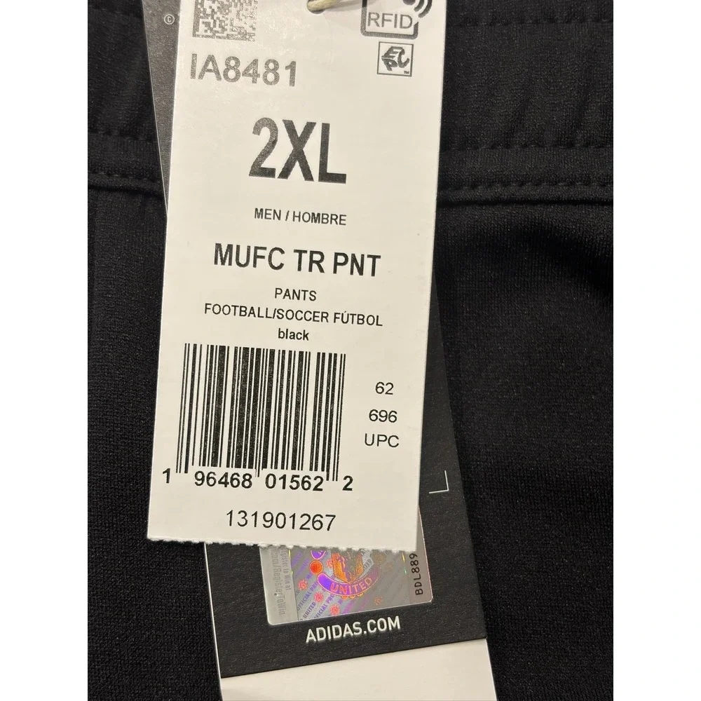 Adidas Manchester United 23/24 Aeroready Training Pants Mens 2XL Black IA8481